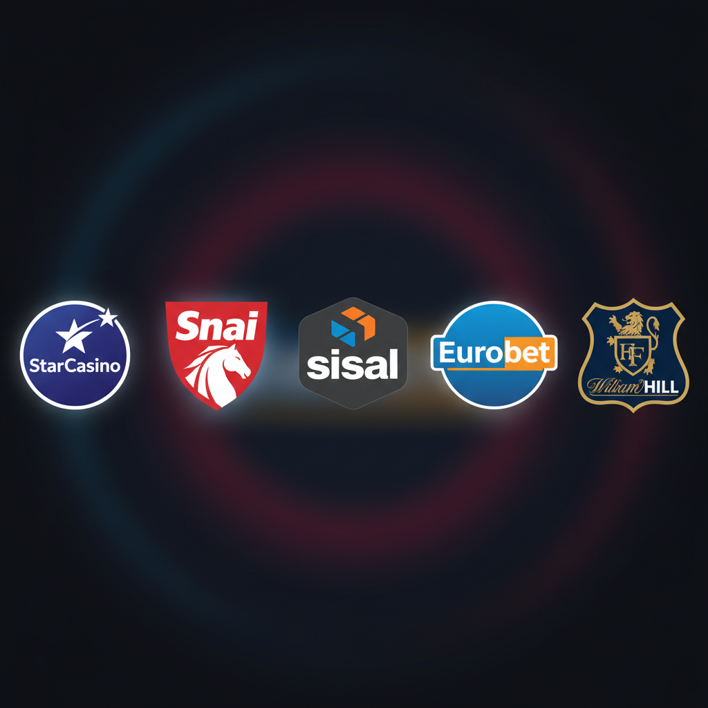 Loghi dei casino italiani ADM che offrono Chicken Road 2: StarCasino, Snai, Sisal, Eurobet, William Hill