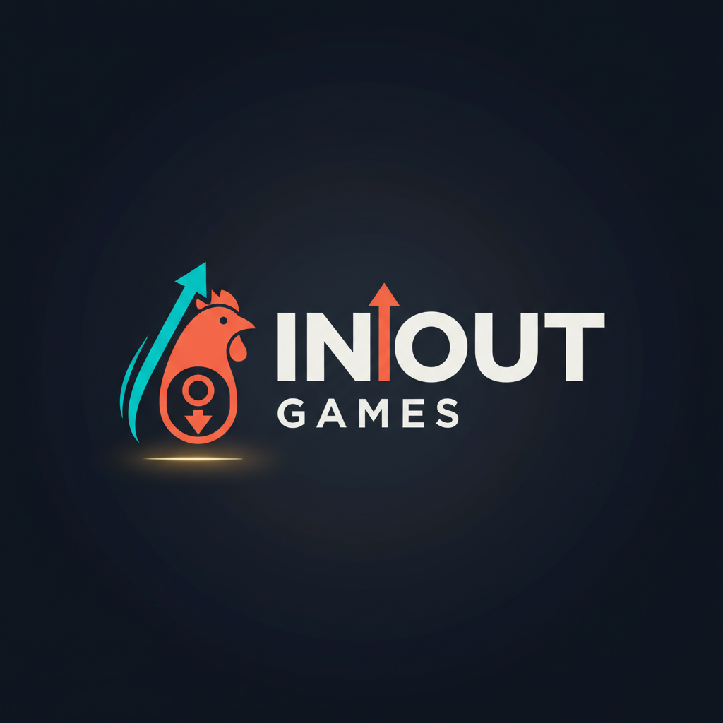 Logo ufficiale di InOut Games, sviluppatore del crash game Chicken Road 2